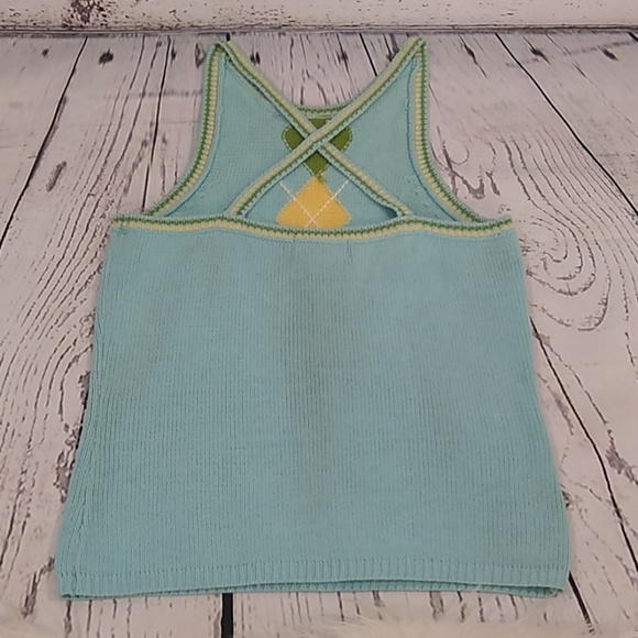 Vintage Y2K Argyle Sweater Tank Top - Picture 4 of 8